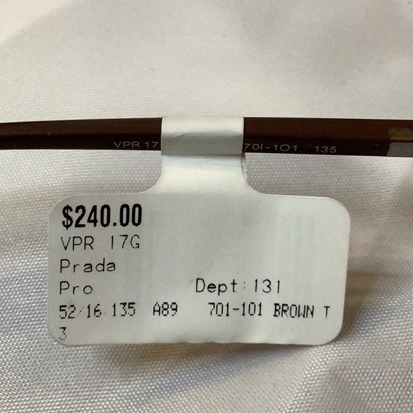 New Prada Pro Brown Glasses - Picture 5 of 5